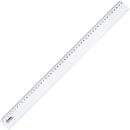 Линейка Стамм 50 см пластиковая прозрачная