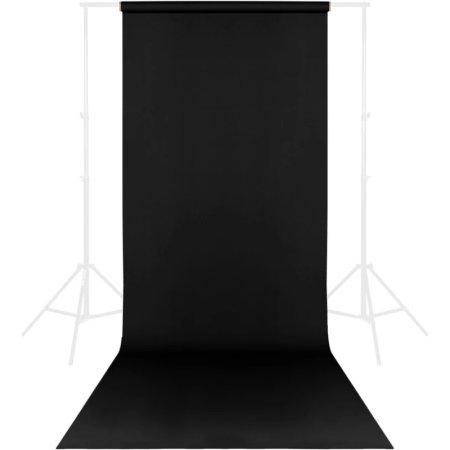 Фон Raylab 009 1.35x6 м чёрный