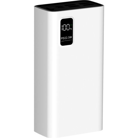 Внешний аккумулятор (power bank) Pero  PB07 30000 мАч белый  (4673759570115)