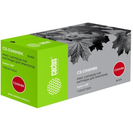 Картридж лазерный Cactus 040 H BK CS-C040HBK/0461C001 для Canon черный  совместимый