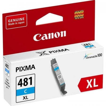 Картридж струйный Canon CLI-481XL C 2044C001 голубой оригинальный повышенной емкости