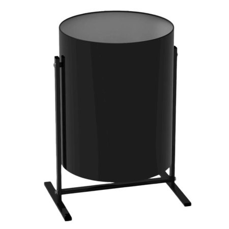 Урна для улицы УРТ 25 л оцинкованная сталь черная (48.5x35 см)