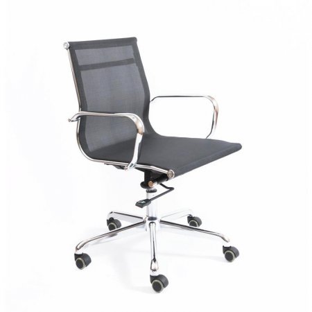 Кресло офисное Кайман Н черное (сетка, металл)