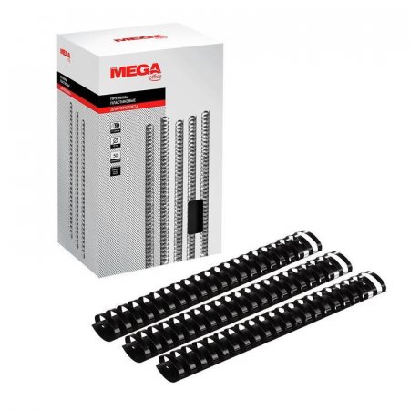 Пружины для переплета пластиковые ProMega Office 45мм черные 50шт/уп.