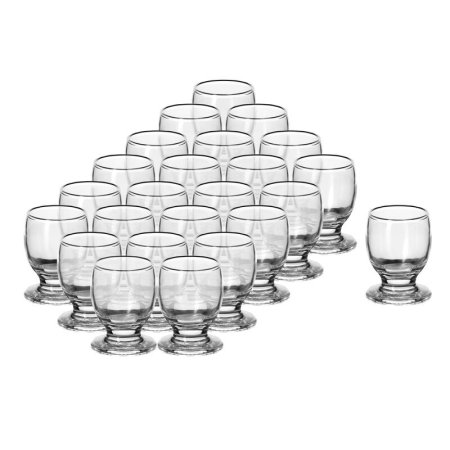 Набор стаканов (стопка) Pasabahce стеклянные низкие 60 мл (24 штуки в  упаковке)