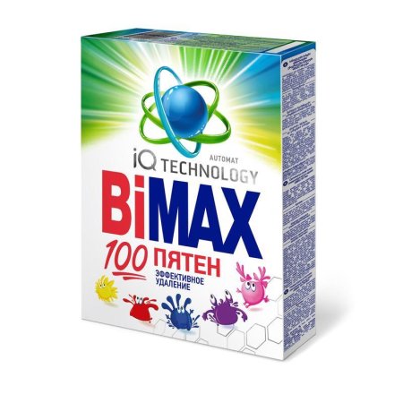 Порошок стиральный автомат BiMax 100 пятен 400 г