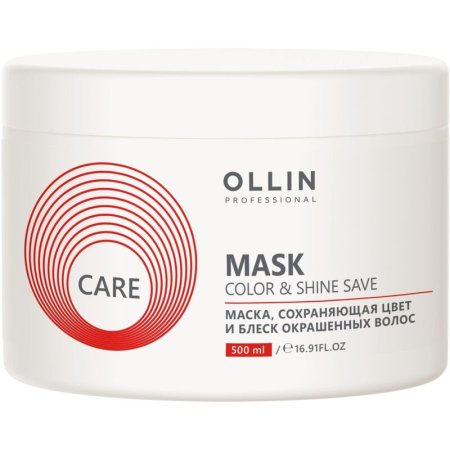 Маска для волос Ollin Care сохраняющая цвет и блеск окрашенных волос 500  мл