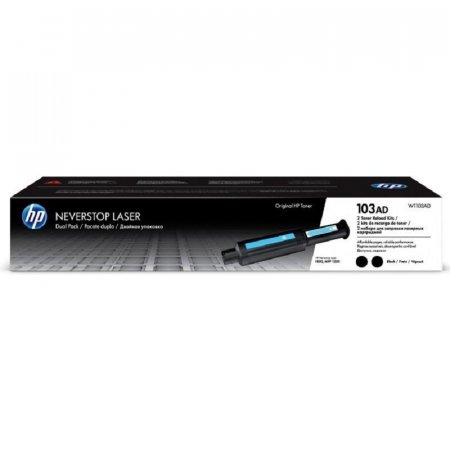 Заправочный комплект тонера HP 103AD W1103AD Neverstop Laser черный оригинальный двойная упаковка