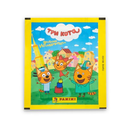 Наклейки детские коллекционные Panini Три Кота (5 штук в пакетике)