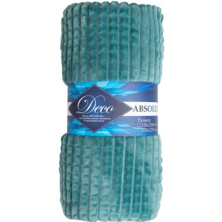 Плед Texrepublic Deco Кубики фланель 150х200 см бирюзовый