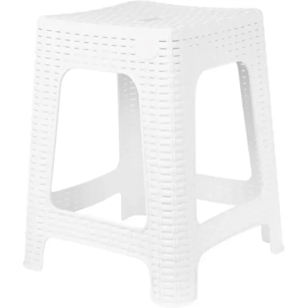 Табурет Rattan белоснежный жасмин (пластик)
