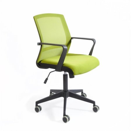 Кресло офисное Кембридж CH-502 светло-зеленое (сетка/ткань, пластик)