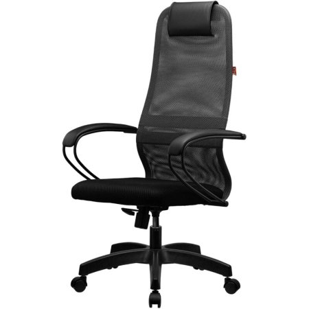 Кресло для руководителя Easy Chair SU-B-8 серое/черное (ткань, пластик)