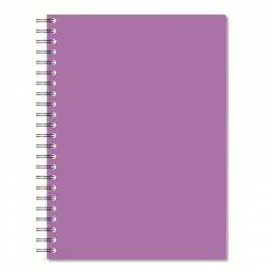 Бизнес-тетрадь Attache Bright colours A4 96 листов фиолетовая в клетку на спирали (220x297 мм)
