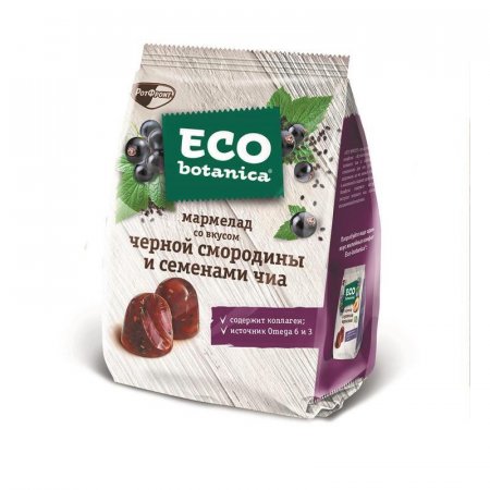 Мармелад Рот Фронт Eco-botanica с черной смородиной и семенами чиа 200 г