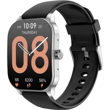 Смарт-часы Amazfit POP 3S A2318 черные/серебристые (AMF-6972596107095)