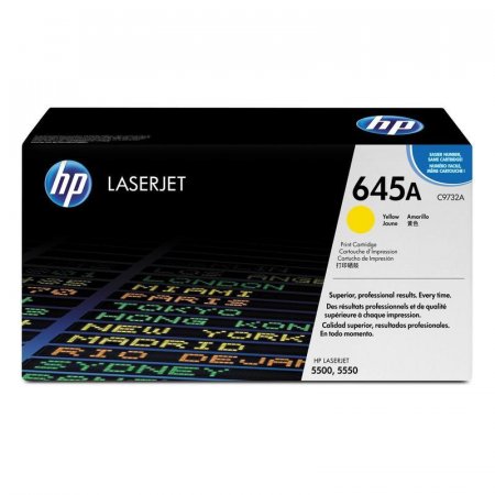 Картридж HP 645A C9732A желтый