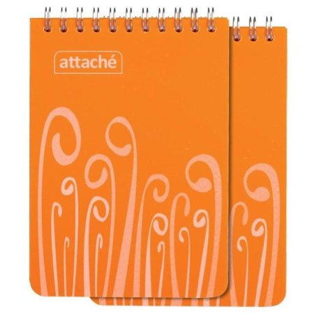 Набор Attache Fantasy 2 блокнота A6 80 листов оранжевые в клетку на  спирали (105x165 мм)