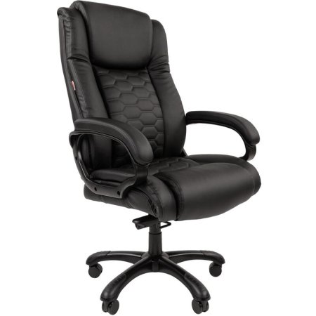 Кресло для руководителя Easy Chair 641 черное (искусственная кожа,  пластик)