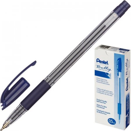 Ручка шариковая Pentel Bolly BK425-C синяя (толщина линии 0.25 мм)