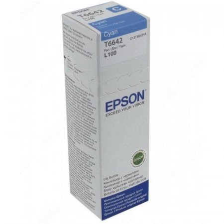 Картридж Epson T6642 C13T66424A голубой