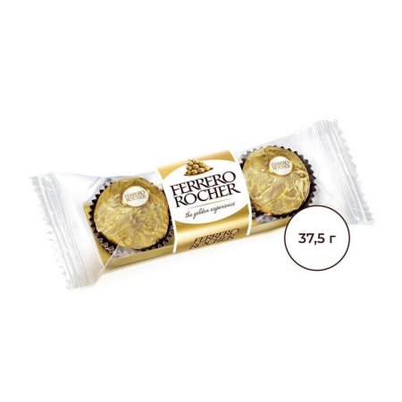 Шоколадные конфеты Ferrero Rocher с лесным орехом 37.5 г