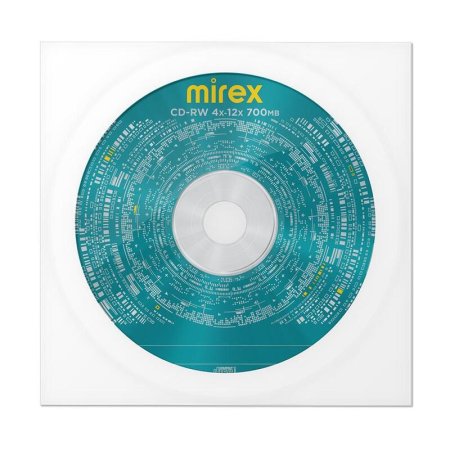 Диск CD-RW Mirex 700 МБ 12x конверт UL121002A8C (1 штук в упаковке)