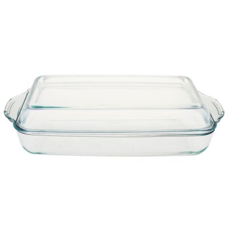 Форма для запекания Appetite стеклянная 34х20 см с крышкой