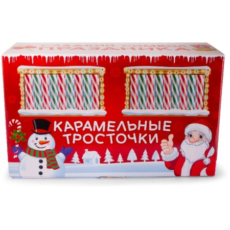 Карамель Сладкая сказка Карамельные Тросточки 600 г (40 штук по 15 г)