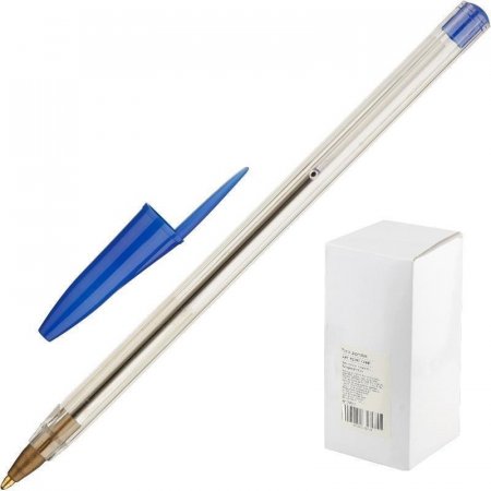 Ручка шариковая синяя (толщина линии 1 мм)