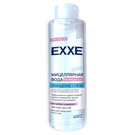 Мицеллярная вода Exxe Очищение+уход для всех типов кожи 400 мл