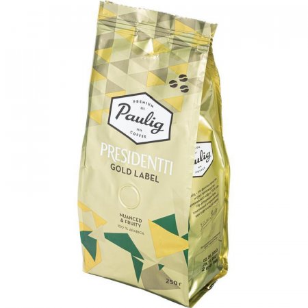 Кофе в зернах Paulig Presidentti Gold 100% арабика 250 г