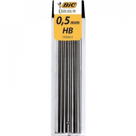 Стержни микрографические BIC LEADS, 0.5 мм, 12 грифелей