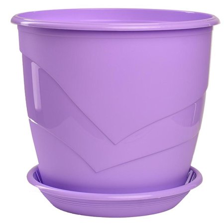 Горшок Вещицы Венеция фиолетовый (21х21х18.5 см)
