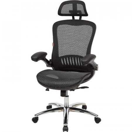 Кресло для руководителя Easy Chair  552 TTW черное (сетка, металл)