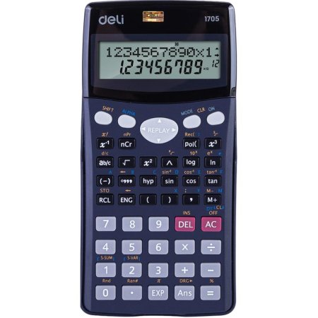 Калькулятор научный Deli 1705 10+2-разрядный 240 функций 157.3х77.3х20  мм