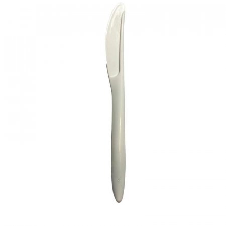 Нож одноразовый Алюпластик белый 155 мм 50 штук в упаковке