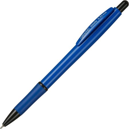 Ручка шариковая автоматическая Attache Steady синяя (толщина линии 0.35  мм)
