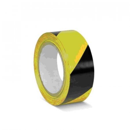 Сигнальная клейкая лента для разметки желтая/черная 50 мм x 33 м (KMSW05033)