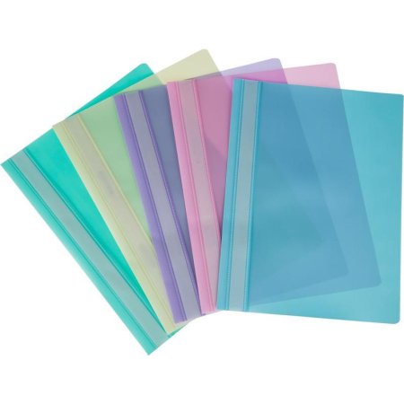 Скоросшиватель пластиковый Attache Акварель А4 до 100 листов (толщина  обложки 0.12 мм, 10 штук в упаковке)