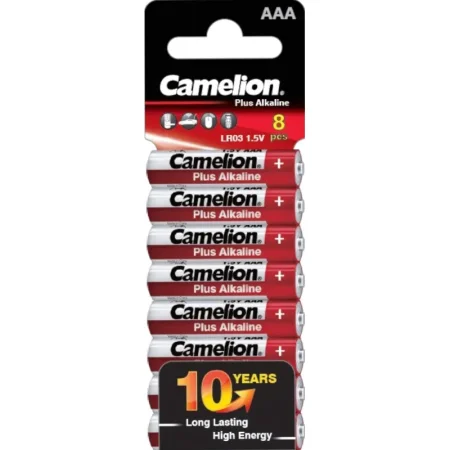 Батарейка AAA мизинчиковая Camelion Plus (8 штук в упаковке)
