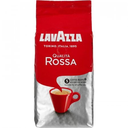 Кофе Lavazza Rossa в зернах, 500 гр.