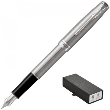 Ручка перьевая Parker Sonnet черная стальной корпус (артикул производителя 1931509)