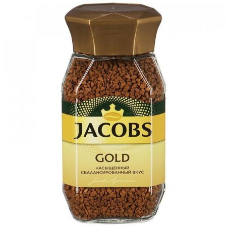Кофе растворимый Jacobs Gold 95 г (стекло)