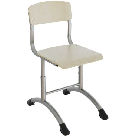 Стул ученический Сигма F (натуральный/серый, рост 4-6)