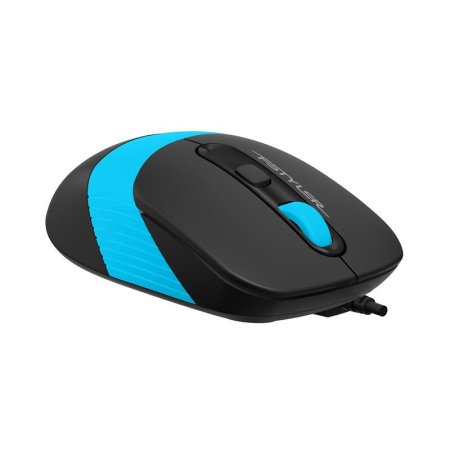 Мышь проводная A4tech Fstyler FM10S черная/голубая (FM10S USB BLUE)