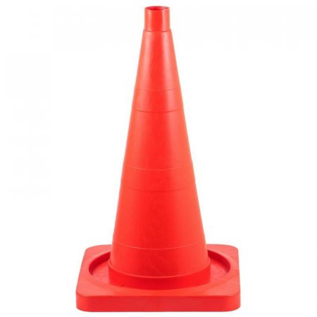 Конус сигнальный дорожный 520 мм без полос квадратное основание