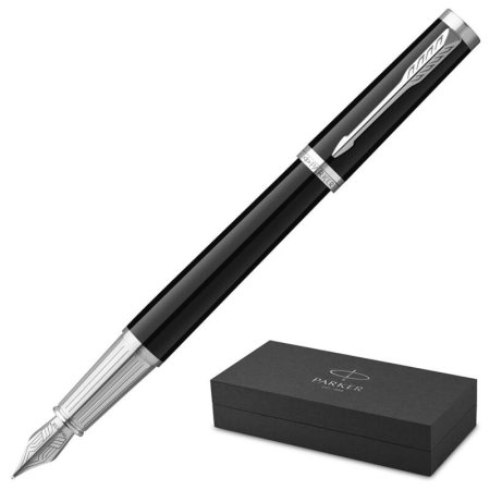 Ручка перьевая Parker Ingenuity Black CT цвет чернил синий цвет корпуса  черный (артикул производителя 2181994)