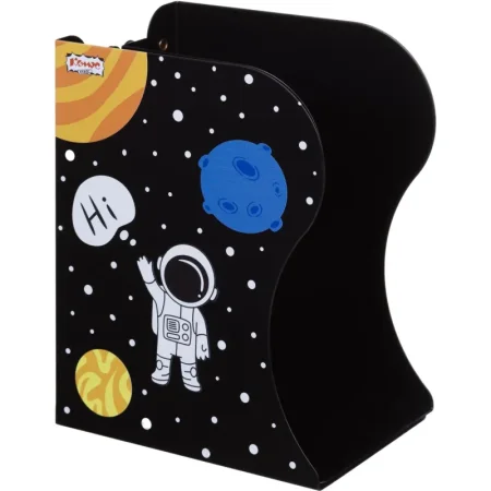 Подставка для книг Комус Класс Space time металлическая чёрная