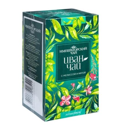 Чай пакетированный Imperial Tea Collection Иван-чай травяной с мелиссой  и мятой 20 пакетиков